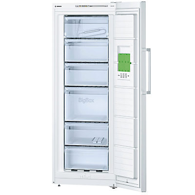 Bosch GSV29VW31G Freestanding Freezer, A++ Energy Rating, 60cm Wide, White Bosch GSV29VW31G Freestanding Freezer, A++ Energy Rating, 60cm Wide, White